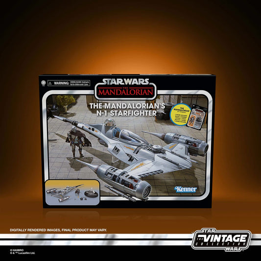 (Non Mint Packaging) Star Wars The Vintage Collection Mandalorian N-1 Starfighter