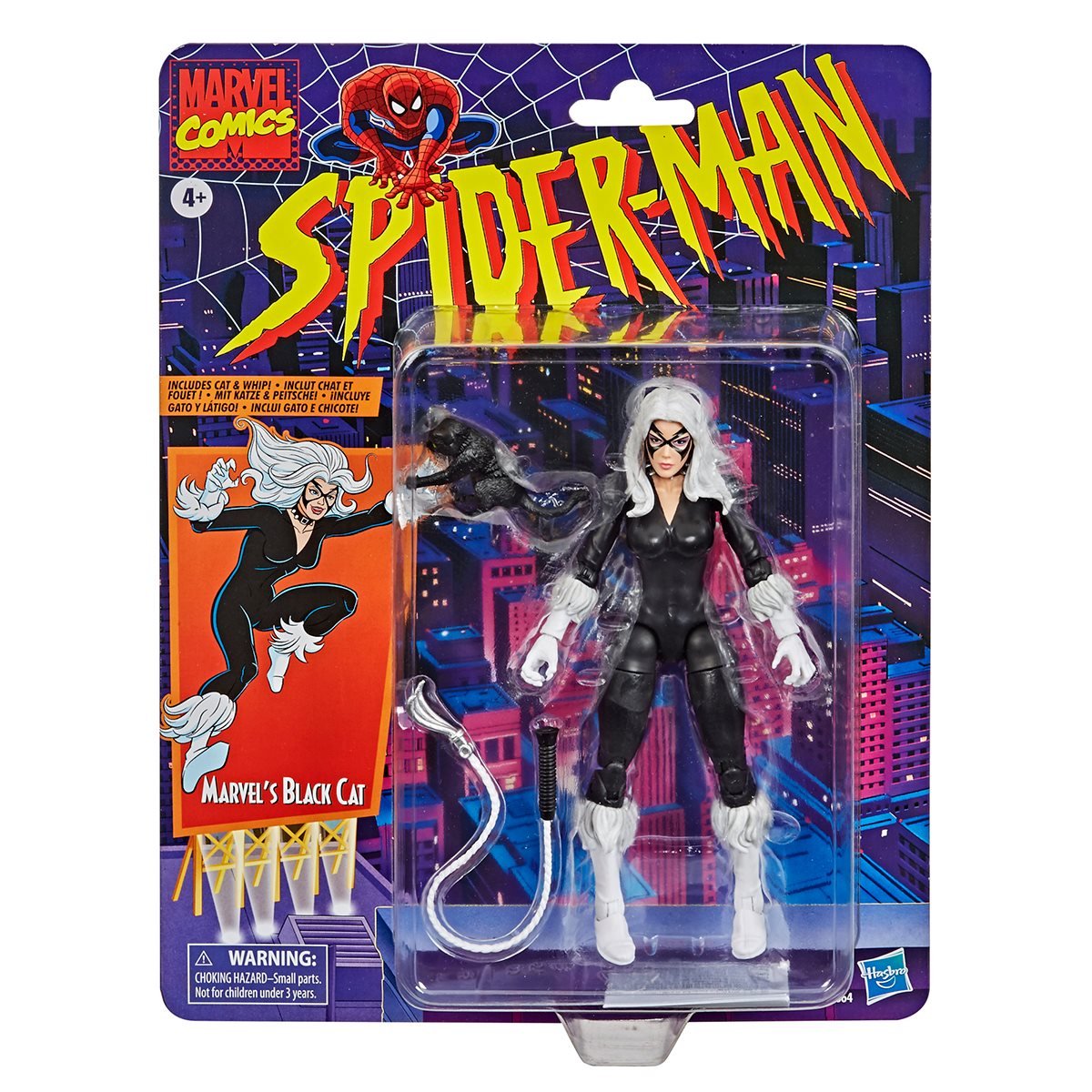 Spider-Man Retro Marvel Legends Black Cat 6" Action Figure