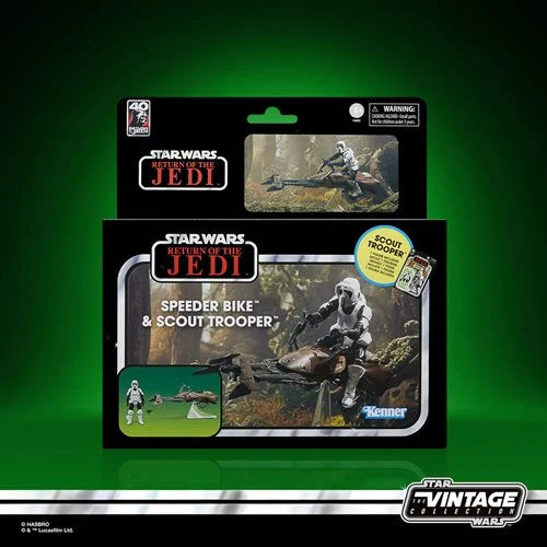 Star Wars The Vintage Collection Speeder Bike Vehicle with Biker Scout 3.75 Inch Action Figure in