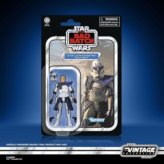 NON MINT Star Wars The Vintage Collection Clone Commander Rex (Bracca Mission), The Bad Batch 3.75 Inch Collectible Action Figure