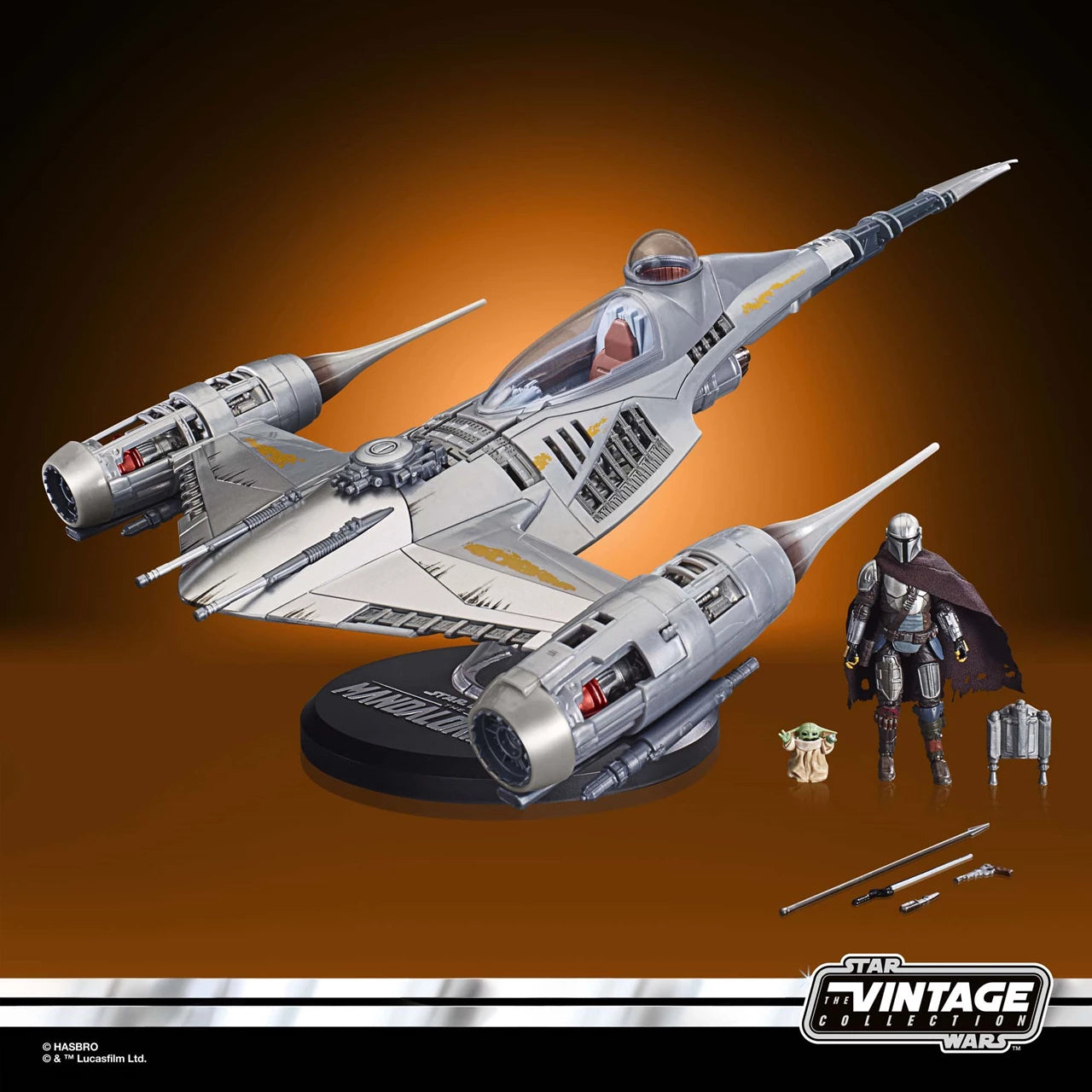 (Non Mint Packaging) Star Wars The Vintage Collection Mandalorian N-1 Starfighter