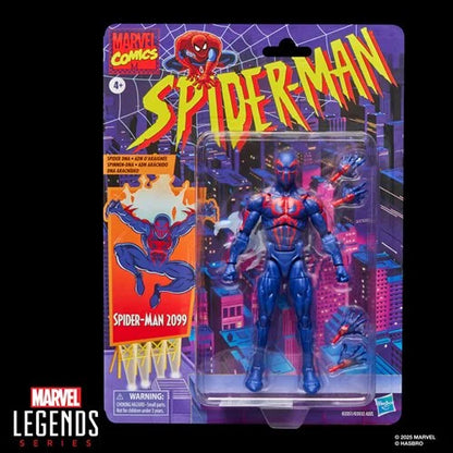 Spider-Man Marvel Legends Retro Cardback Spider-Man 2099 6-Inch Action Figure