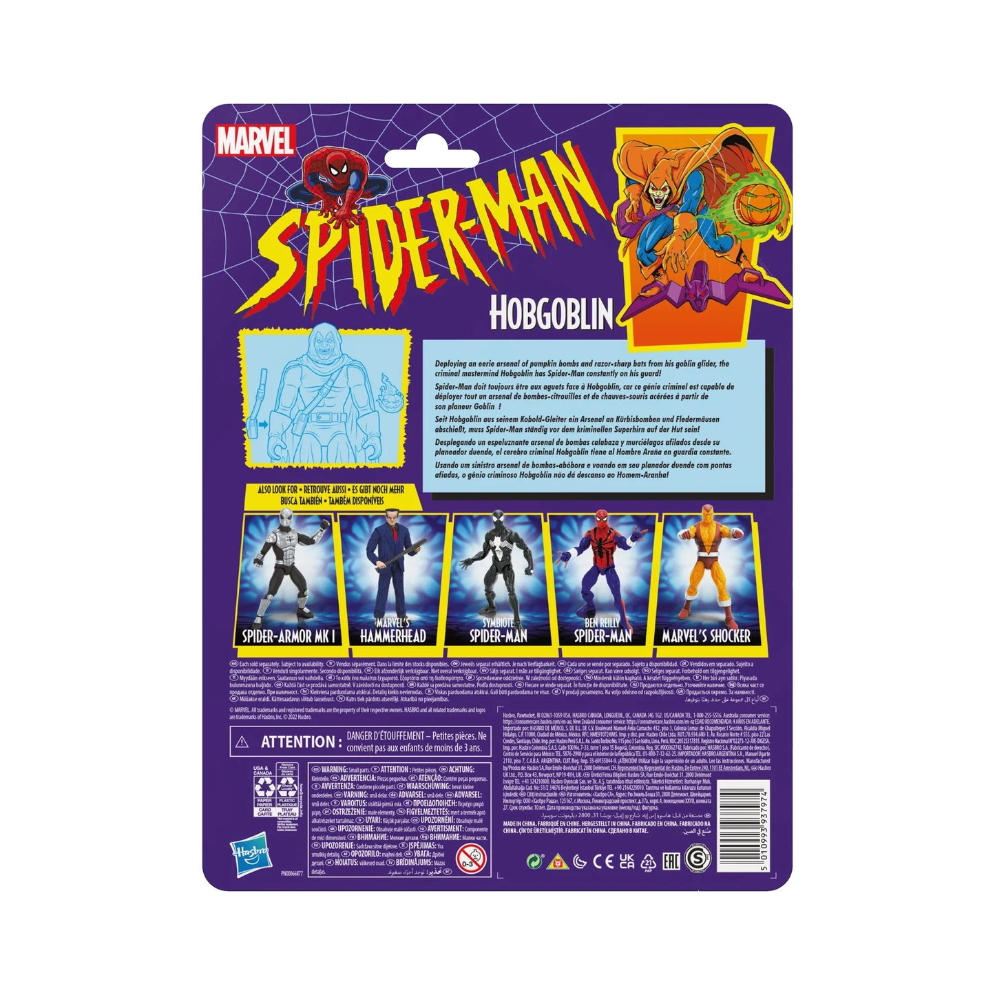 Marvel Legends Retro Spiderman Series Hobgoblin 6-Inch Action Figure